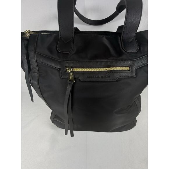 Aimee Kestenberg Black Nylon Tote Bag Gold Zip Large Shoulder Handbag main image 6